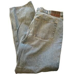 GUC Steve & Barry's Red Star Denim Blue Jeans Relaxed Fit Size 38/30